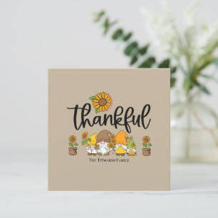 Carte Petite famille de tournesol