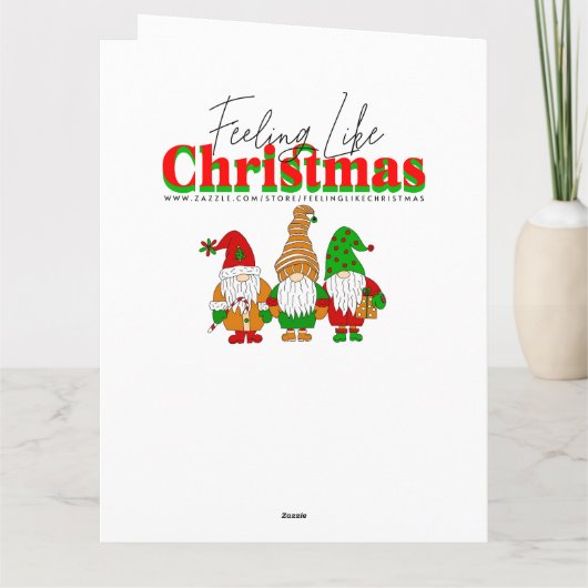 Carte Petite fée de Noël dans une forêt enchantée (Dos)