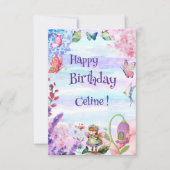 Carte Petite fée Joyeux message d'anniversaire (Devant)