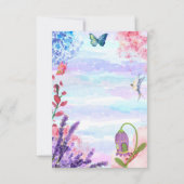 Carte Petite fée Joyeux message d'anniversaire (Dos)