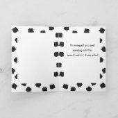 Carte Petite-fille à l'école de pensée de vous vache (Intérieur)