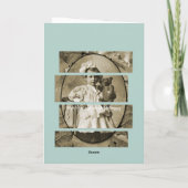 CARTE PETITE FILLE ADORABLE AVEC TEDDY BEAR DOLL 1900 (Dos)