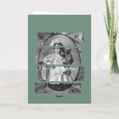 CARTE PETITE FILLE ADORABLE AVEC TEDDY BEAR DOLL 1900 (Dos)