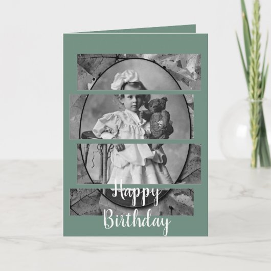 CARTE PETITE FILLE ADORABLE AVEC TEDDY BEAR DOLL 1900 (Devant)