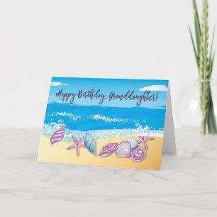 Carte Petite-fille aînée Anniversaire Coquilles précieus