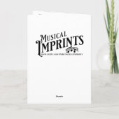 Carte Petite fille Anime avec violon sur champignon Anni (Dos)