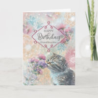 Petite-fille Anniversaire Collage Kitty and Flower