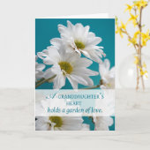 Carte Petite-fille Anniversaire Fêtes Jardin d'Amour (Fleur jaune)
