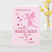 Carte Petite-fille Anniversaire Magique Fairy Rose (Fleur jaune)