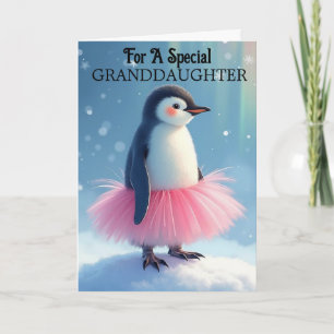 Carte Petite-fille Anniversaire Mignonne Ballerine Manch