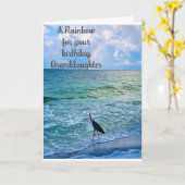 CARTE *PETITE-FILLE* ANNIVERSAIRE PLONGÉE POUR VOUS ! (Fleur jaune)