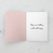 Carte Petite fille avec chatons Anniversaire (Intérieur)