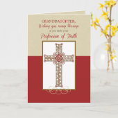 Carte Petite-fille, bénédictions de RCIA sur la (Fleur jaune)