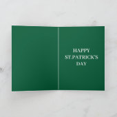 Carte Petite-fille chanceuse de la Saint-Patrick Retro (Intérieur)