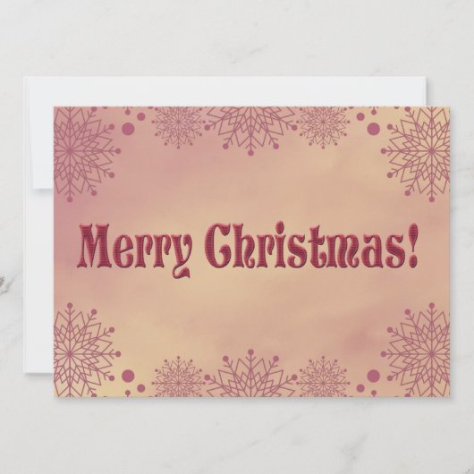 Carte Petite-fille, comme un flocon de neige... Noël (Devant)