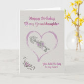 Carte Petite-fille de joyeux anniversaire (Fleur jaune)