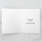 Carte Petite fille diplômée, grand poil Brown (Intérieur)