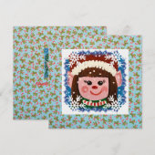 Carte Petite Fille Elfe (Devant / Derrière)