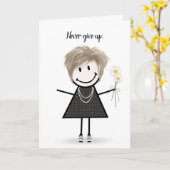 Carte Petite fille en Basket (Fleur jaune)