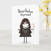 Carte Petite fille en Basket avec devis (Fleur jaune)