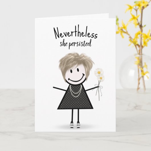 Carte Petite fille en Basket avec devis (Fleur jaune)