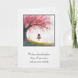 Carte Petite fille en sympathie pour le vol