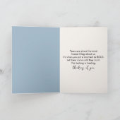 Carte Petite Fille Essuyant une Larme (Intérieur)