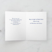 Carte Petite-fille et bénédictions de Noël de famille (Intérieur)