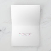 Carte Petite-fille Joyeuse Saint-Valentin avec un mignon (Intérieur)