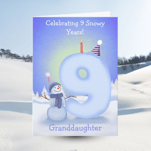 Carte Petite-fille Joyeux 9e Anniversaire Construction d