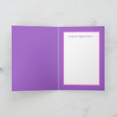 Carte petite fille mignonne Premier anniversaire (Intérieur)