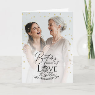 Carte Petite-fille moderne minimaliste Photo retardée