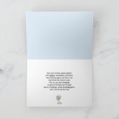 Carte Petite-fille Noël Chien Patinage sur glace (Intérieur)