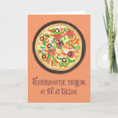 Carte Petite-fille Pensez à vous à College Pizza (Devant)