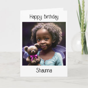 Carte Petite fille personnalisée Joyeux anniversaire