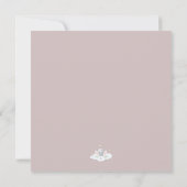 Carte Petite fille Petite arachide Baby shower Invitatio (Dos)