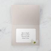 Carte Petite Fille Priant Avec Chien (Intérieur)