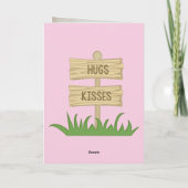 Carte Petite-fille Sloth Anniversaire (Dos)