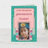 Carte Petite-fille très spéciale ajouter le nom de la ph (Devant)