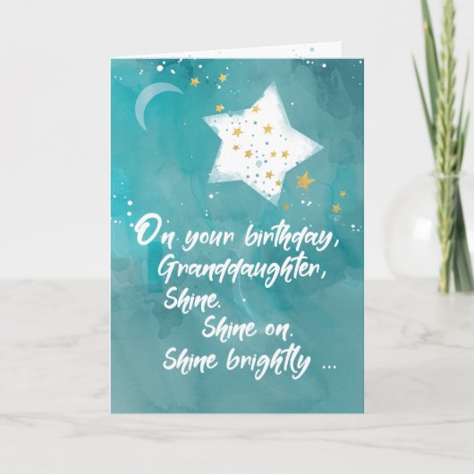 Carte Petite-fille Tween ou Ado Birthday Night Sky (Devant)