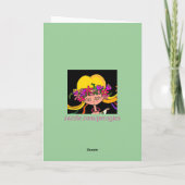 Carte Petite fille Ukrainienne Folk Art (Dos)