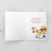 Carte Petite fille Ukrainienne Folk Art (Intérieur)