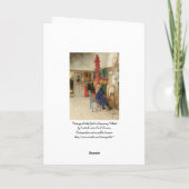 Carte Petite Fille Vintage au Rouet (Dos)