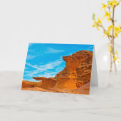 Carte Petite Finlande Red Rock Sculptures (Fleur jaune)