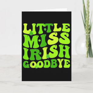 Carte Petite Mademoiselle Adieu Irlandais