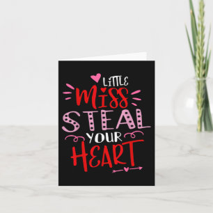 Carte Petite Mademoiselle Voler Cœur Saint-Valentin Tout