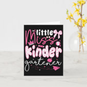 Carte Petite Miss Maternelle Coquette Retour à l'école (Fleur jaune)