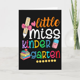 Carte Petite Miss Maternelle Pour Enfants Filles Byck À