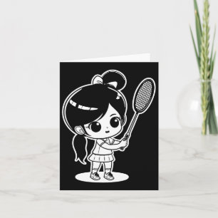 Carte Petite navette de dessin de badminton