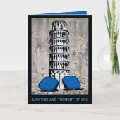 Carte Petite Pilule Bleue Drôle Anniversaire (Devant)